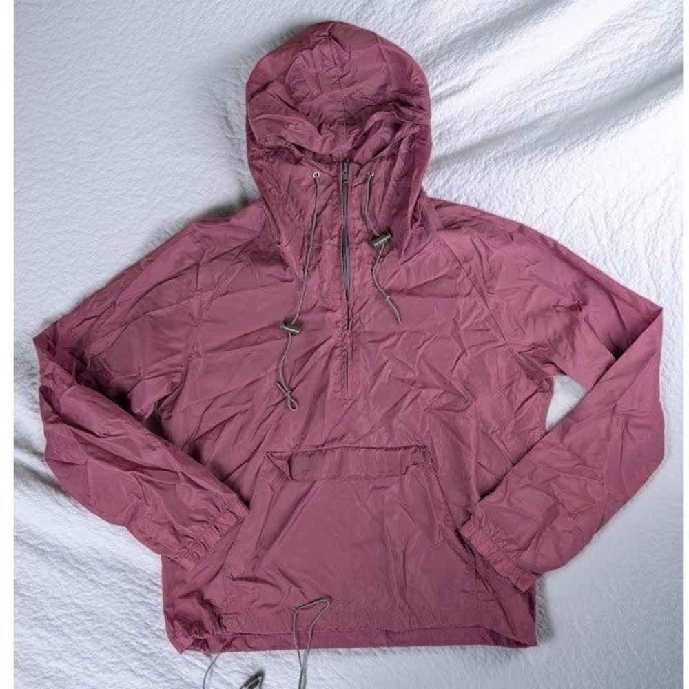 VTG Columbia Half Zip Anorak Windbreaker Hooded Jacket Women's Lavender Packable